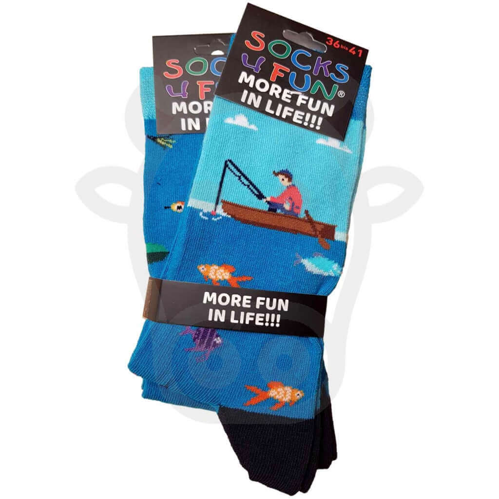 Chaussettes Rigolotes Pêche Et Hameçons - Lot De 2 Paires