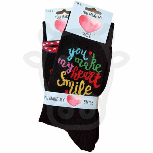 Chaussettes Tu Es Mon Bonheur - Lot De 2 Paires 36/41