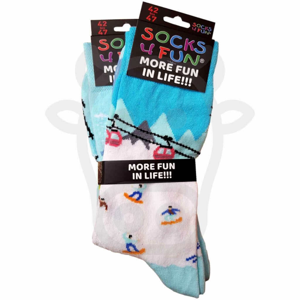 Chaussettes Ville Fantaisie Sports Dhiver - Lot De 2 Paires 42/47