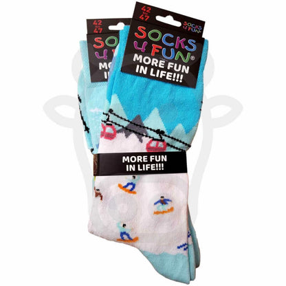 Chaussettes Ville Fantaisie Sports Dhiver - Lot De 2 Paires 42/47
